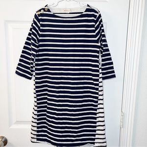 Crewcuts | Stripped Dress With Gold Buttons